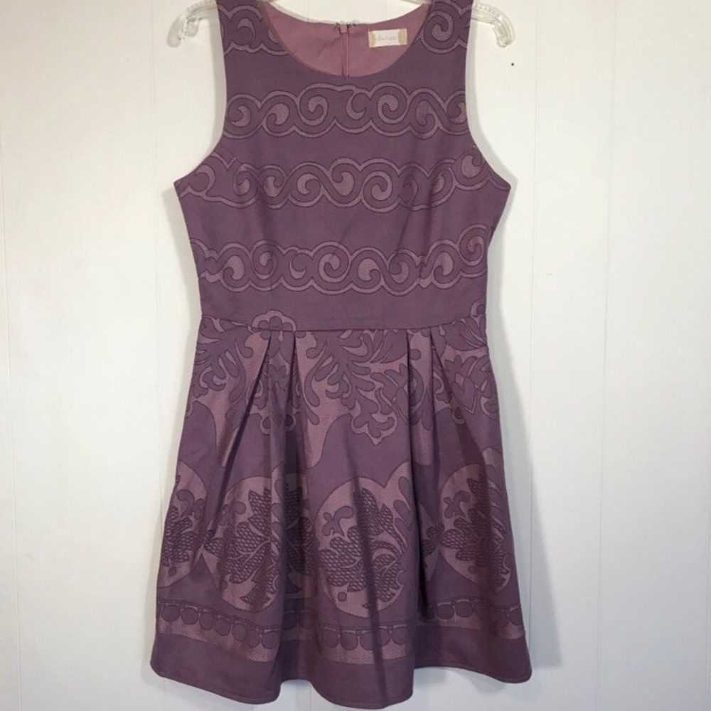 SOLD Altar’d State Dusty Mauve Dress Pleated Skirt